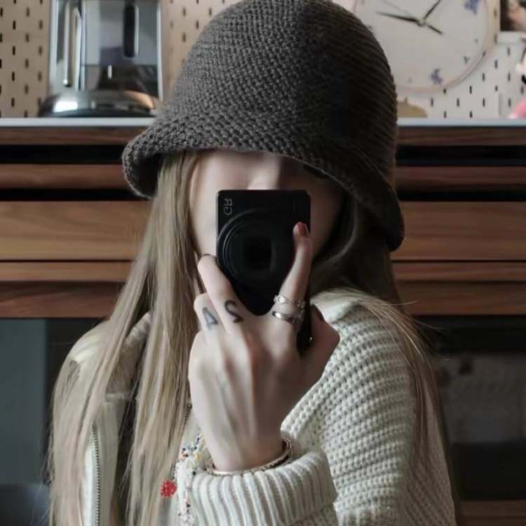 蘑糯糯同款羊毛卷边针织渔夫帽子秋冬季显脸小复古大头围水桶盆帽