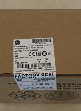 议价罗克韦尔MicroLogix1100CPU 1763-L16BBB AB全新 1763L16BBB