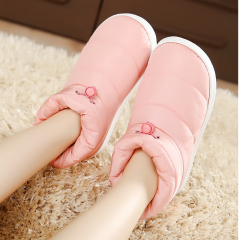 Pantoufles enfants en suède pour hiver - semelle plastique - Ref 1035613 Image 19