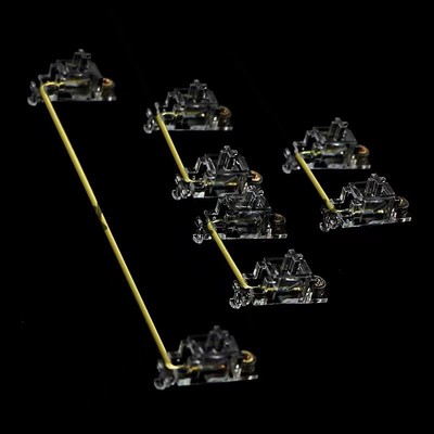 透明水晶黑透螺丝PCB卫星轴