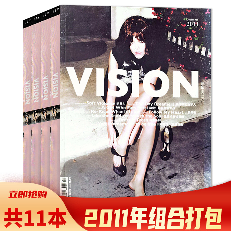 有磕碰磨损【共11本】青年视觉VISION杂志2011年1-2/3-12月全年珍藏组合打包 艺术与设计卷宗生活月刊摄影时装服装人文空间影像