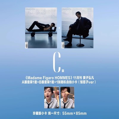 madame FIGARO费加罗世界杂志2024年11月下封面黄子弘凡 内文 ：刘昊宇  明星时尚潮流期刊杂志