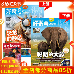 【共3本】好奇号Cricket杂志 2022年10月上下 恐龙的颜色 聪明的大学 女巫的拖把 中文版美国Cricket Media环球科学少儿科普