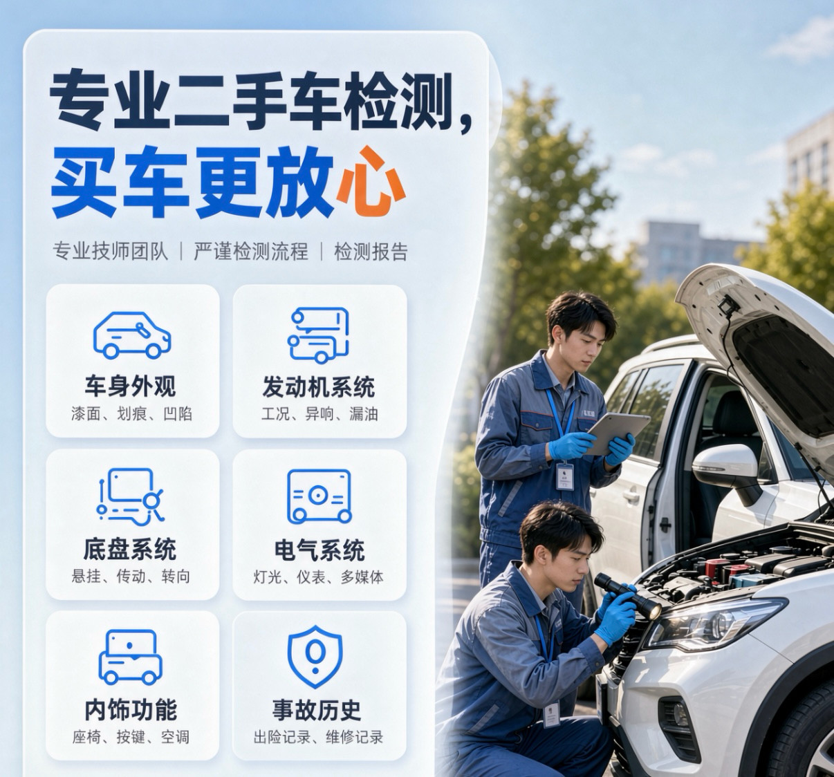 广州新车二手车专业检测提车验车服务