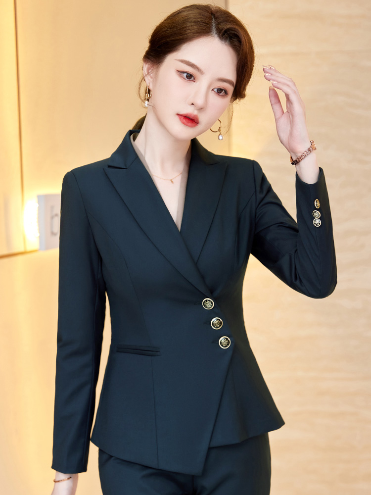 高端职业套装女春秋2025新款气质正装酒店经理工装西装外套工作服