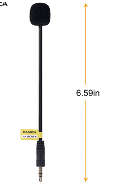 Comica科唛输入线3.5mm鹅颈式无线麦克风输入线心型指向CVM-GM-C1