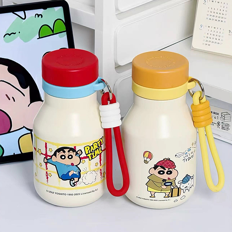 蜡笔小新保温杯316高颜值水杯