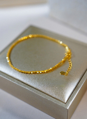 钛钢手链 爆闪手链女轻奢简约钛钢手环ins精致百搭手饰品不掉色