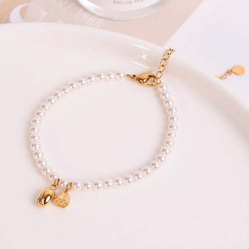 钛钢手链 两世欢珠珠手链女轻奢小众精致手串不褪色高级感手饰