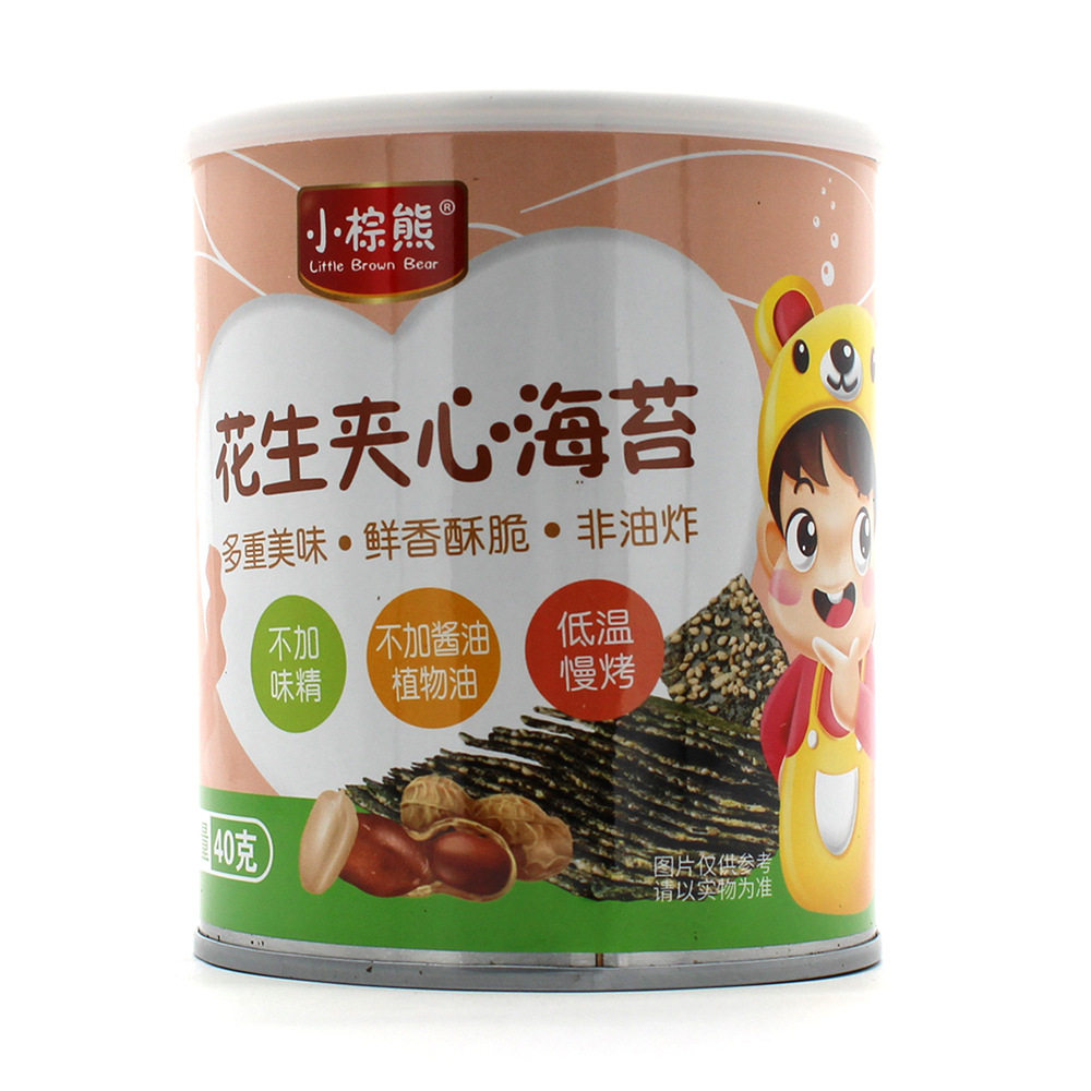 婴儿营养辅食宝宝健康零食罐装40g椰粒巴旦木南瓜子芝麻夹心海苔|msdalam kategori susu tepung/makanan tambahan/makanan/makanan ringan, suplemen makanan bayi, Tumbuh gigi rusks/biskut - dari Buy2taobao.com untuk memberikan perkhidmatan ejen Taobao profesional membeli