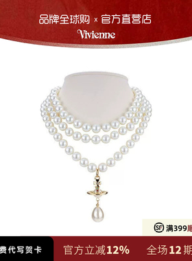 西太后薇薇安三层珍珠土星锁骨链