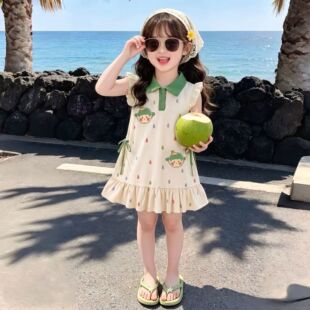 可爱小雨点连衣裙女童夏装2026新款公主风超萌甜美封公主裙