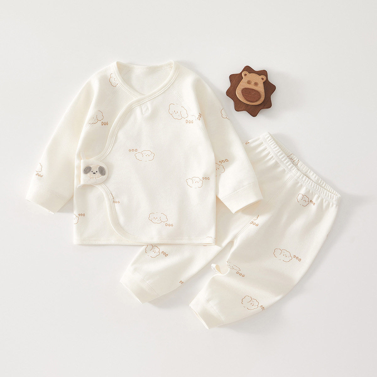 新生婴儿儿衣服春秋宝宝秋衣秋裤套装初生幼儿0-3月分体内衣2件套
