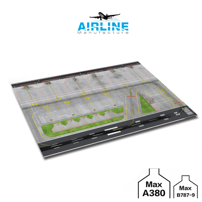 1400合金飞机模型机场跑道机位