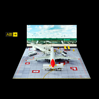 1：400金属客机模型机场场景航站楼模型机场精选背景机场停机坪