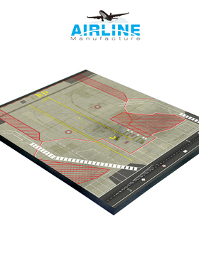 1：200 金属 客机模型 展示 北欧 机场图纸 成品木质地台