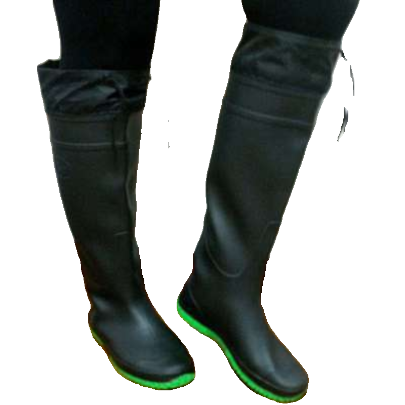 高筒平底涉水过膝插秧鞋夏季