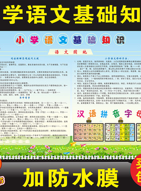墙贴小学语文基础知识幼儿教育
