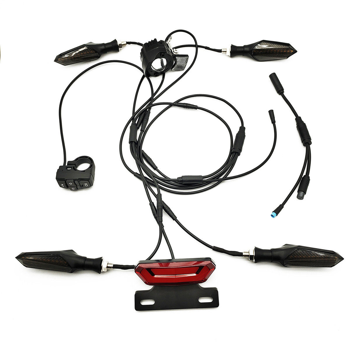 EBKE 电动自行车三轮车灯组转向灯刹车灯喇叭 6W近光灯 防水线