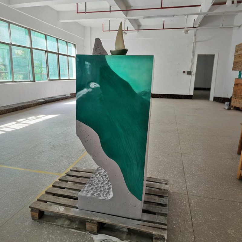 落地起定进口环氧透明树脂办公摆件定制大型小型酒店商场一件雕塑