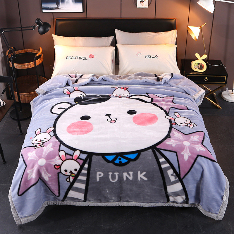 厂家直销双层拉加厚保暖毛毯婚庆大红绒毯舍尔单双人盖毯礼品毯子