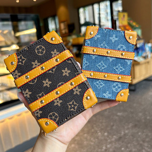 迷你老花行李箱零钱包耳机包钥匙扣创意可爱包包挂件汽车钥匙包