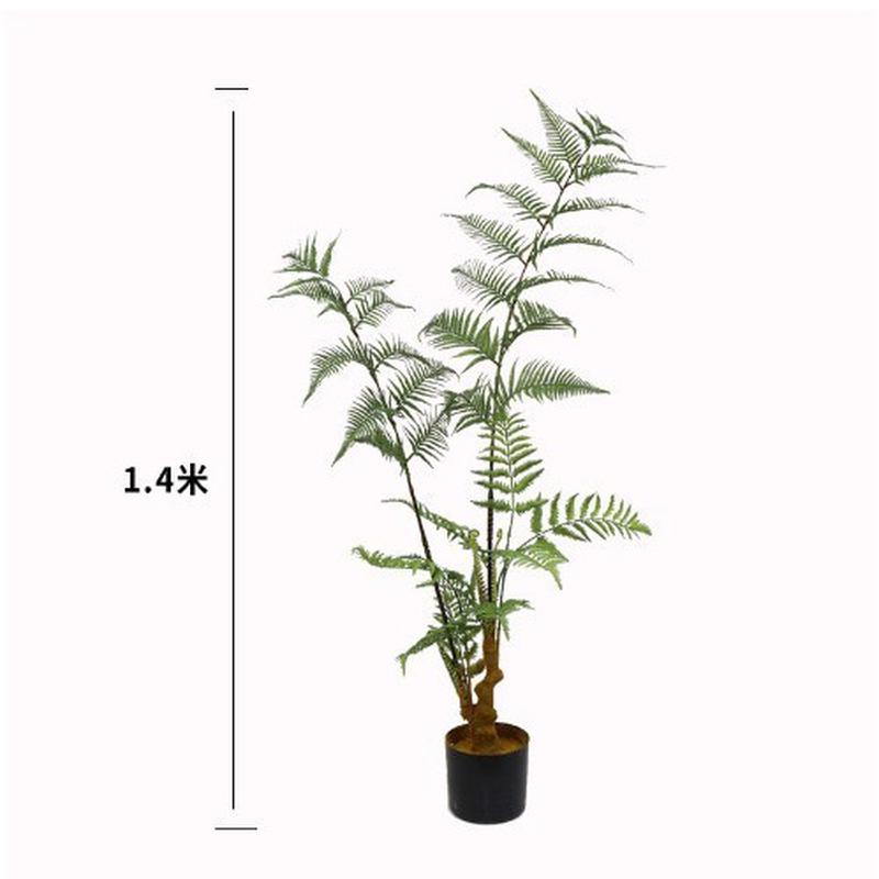 仿真绿植长毛猴头蕨金丝蕨盆栽落地装饰摆件蕨树蕨草盆景假植物