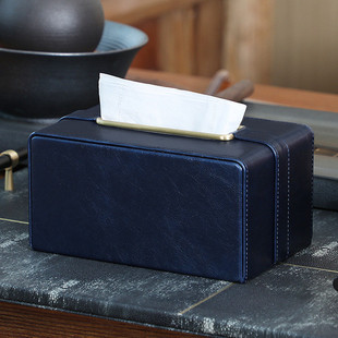 纸巾盒客厅轻奢高档简约现代家用餐厅桌面高级抽纸盒设计感黄铜饰