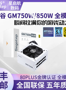 鑫谷GM750W/850W冰山版白色黑色金牌全模组非ATX3.0台式电脑电源