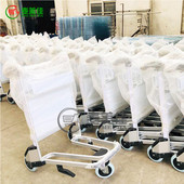 高铁站机场铝合金行李车 铝合金机场车 aat03批发行李车手推车