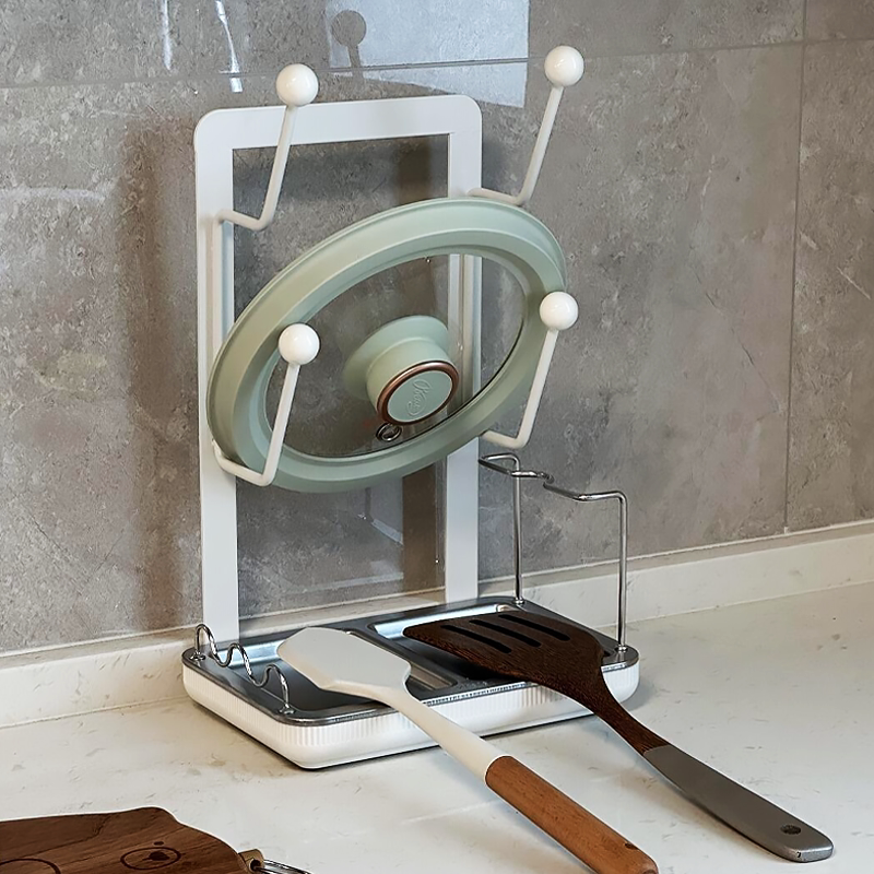 锅盖架厨房壁挂式免打孔置物架家用不锈钢多功能锅铲架菜板收纳架,家装主材,锅盖架,淘宝优惠券,粉丝福利购,淘宝优惠卷