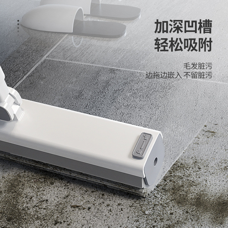 加工定制免手洗吸2023新款卫生间海绵拖把水胶棉家用一拖净拖