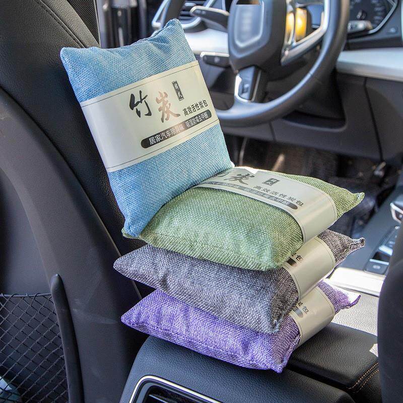 厂家直供活性炭包车载家用除湿味碳包韩式麻布除去甲醛竹炭包500g