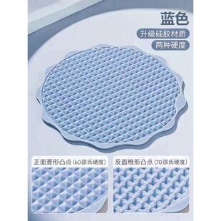 硅胶指压板压板超慢跑足底按摩垫子室内原地跑步专用脚底踩趾圆形