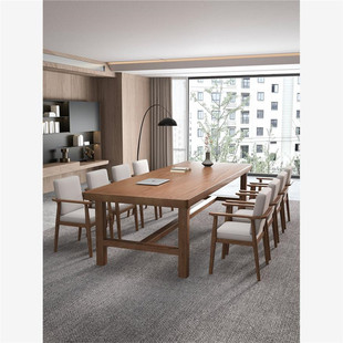 全实木大书桌工作台家用客厅大长书桌去学习桌子阅读客厅化大板桌