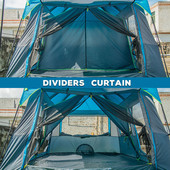 帐篷野营全自动5 8户外黑胶天幕露营批发帐隧道定制涂银蒙古包