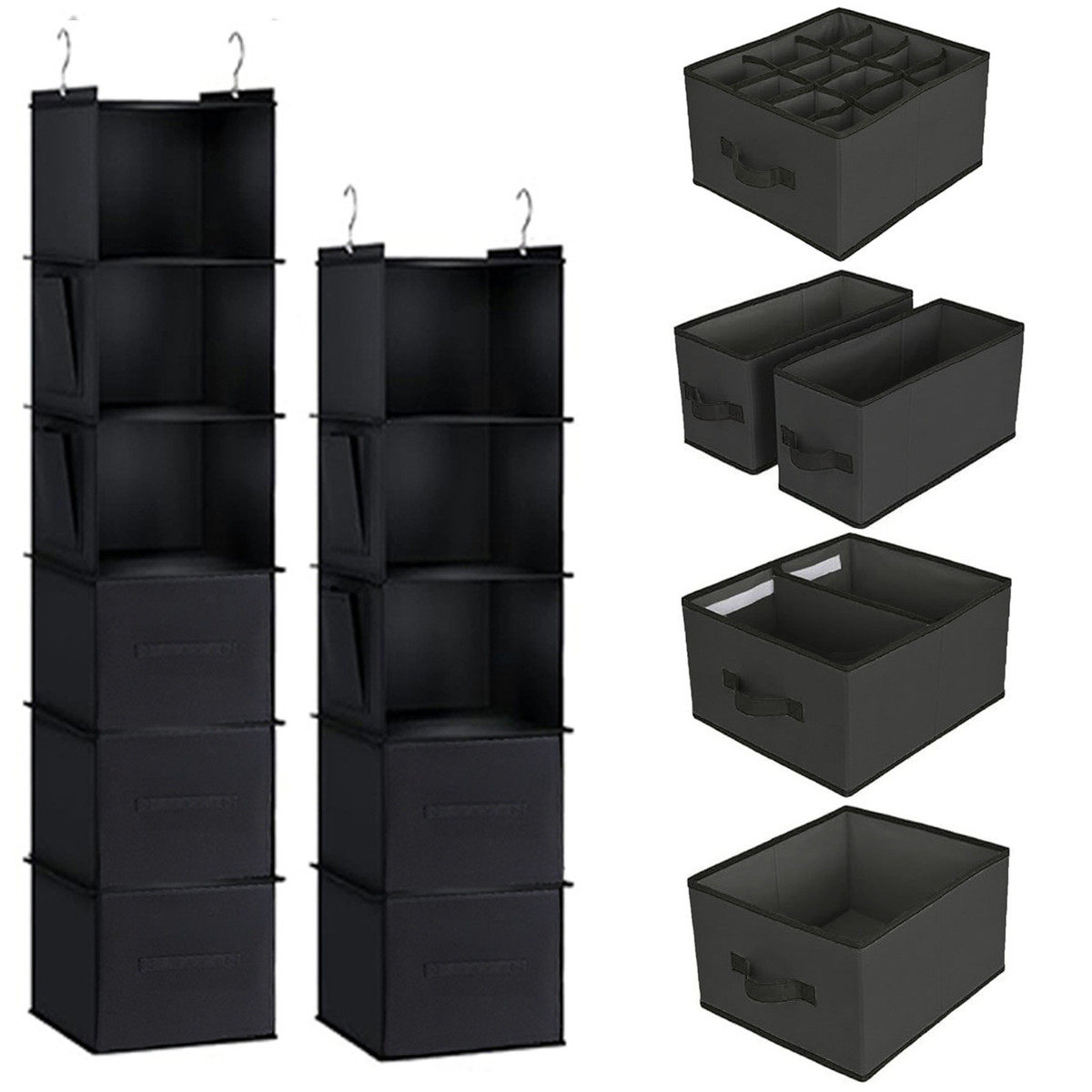 多层衣柜收纳挂袋可水洗悬挂式折叠衣物大收纳袋无纺布大容量整理