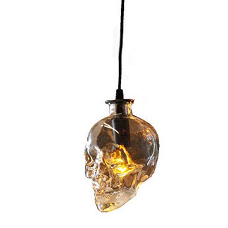 复古个性创意水管酒吧壁灯北欧现代简约loft工业风骷髅头酒瓶壁灯