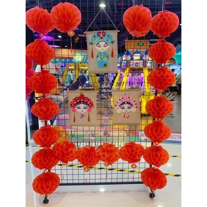 #铁丝网格货架落地铁艺网片网架展会超市双面展示架地摊收纳置物