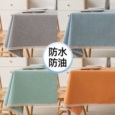 Tablecloth printed cotton linen table cloth rectangle餐桌布