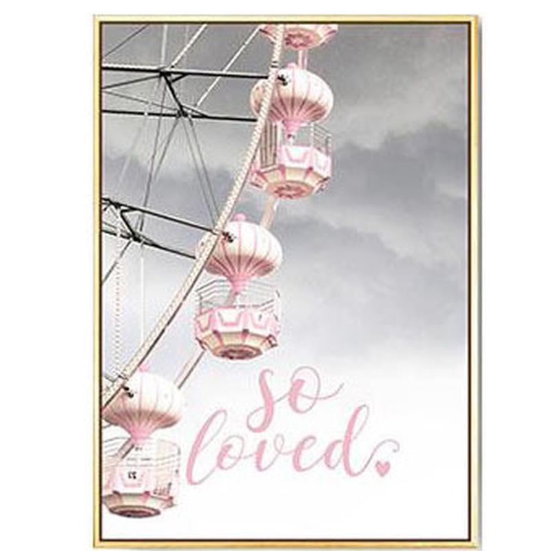 北欧ins风装饰画客厅沙发简约现代挂画粉色卧室床头壁画餐厅墙画