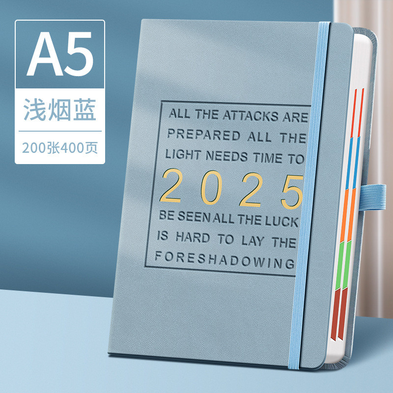 笔记本手帐本子高颜值a5加厚商务办公会议记录本2024分类记事本