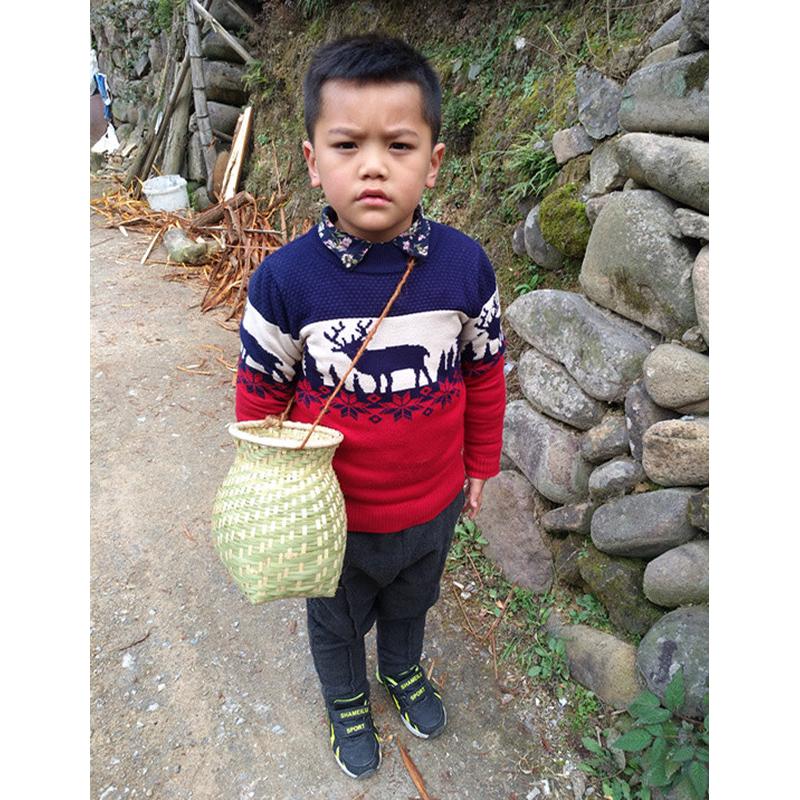 儿童小背篓幼儿园玩具舞蹈道具游戏道具摄影小背篓竹篓斜背小竹篓