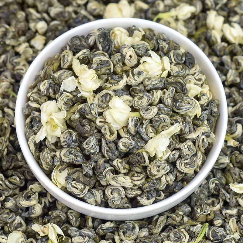 新日期正宗横县茉莉花茶2025新茶浓香型散装袋装曲螺雪花螺茶叶口