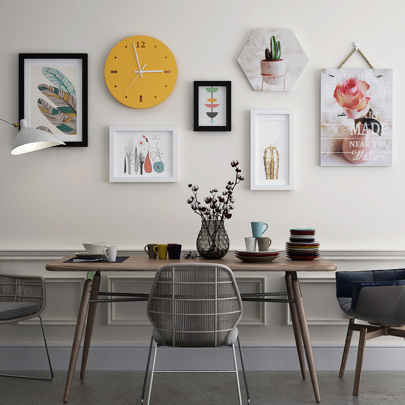 包邮【照片墙零点9810】马格利特实木相框金/相框墙/相框组合