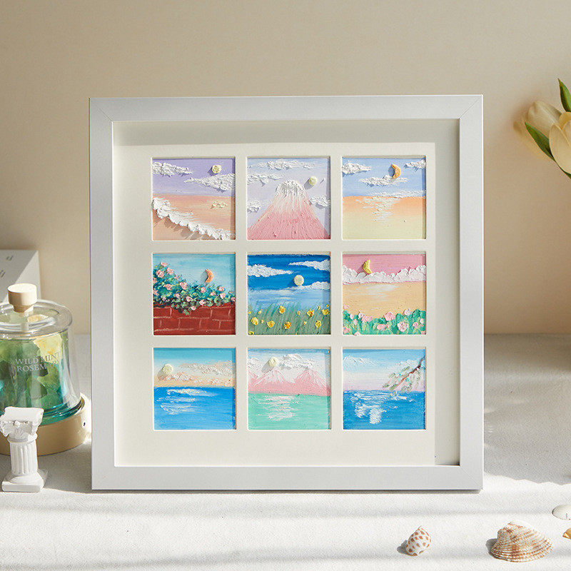 定制宫格相框diy框架10*10手绘画装裱展示画框摆台方形49油画棒框,家居饰品,相框/画框,淘宝优惠券,粉丝福利购,淘宝优惠卷