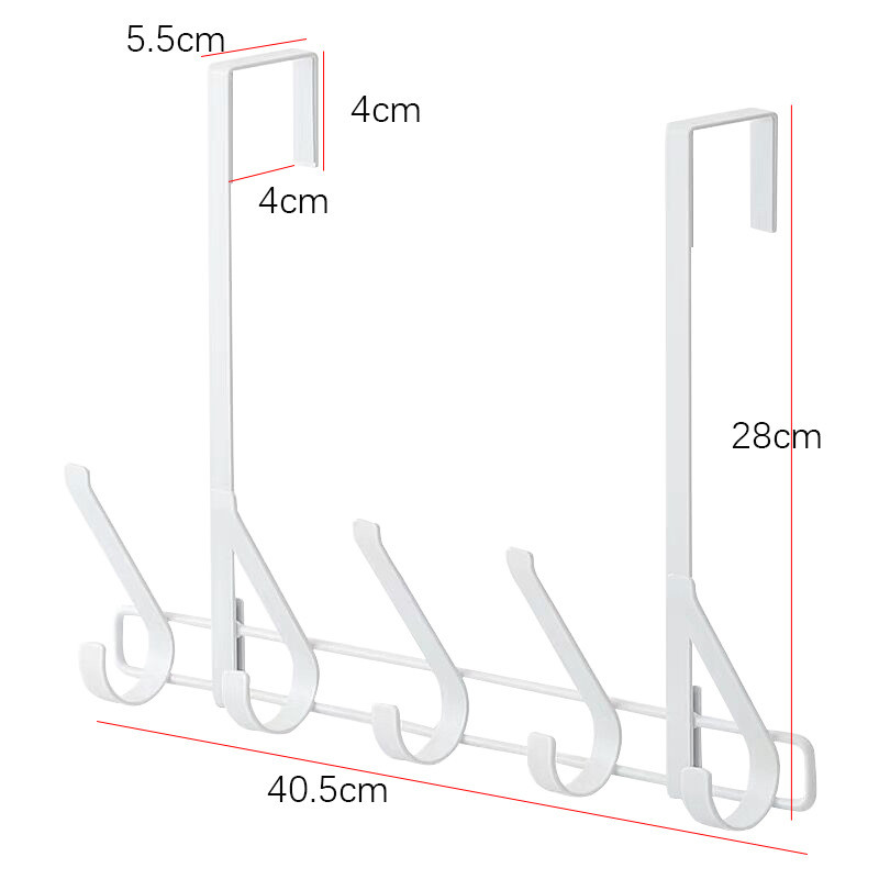 日式铁艺挂架免打孔门背式挂钩 浴室卧室收纳置物无痕衣帽钩