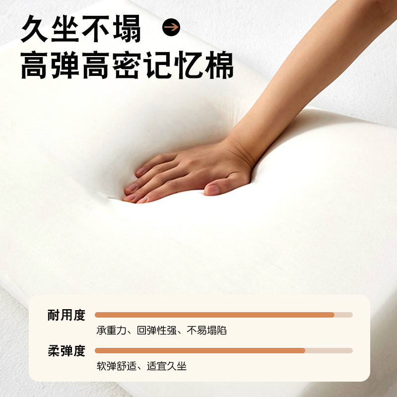 加厚坐垫圆形凳垫防滑藤椅办公室久坐不累椅子垫纯色打坐屁股垫子