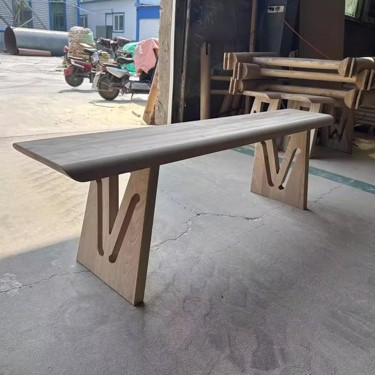 新中式实木办公桌会议桌书桌画案禅意茶桌榫卯白胚白茬白胚坯