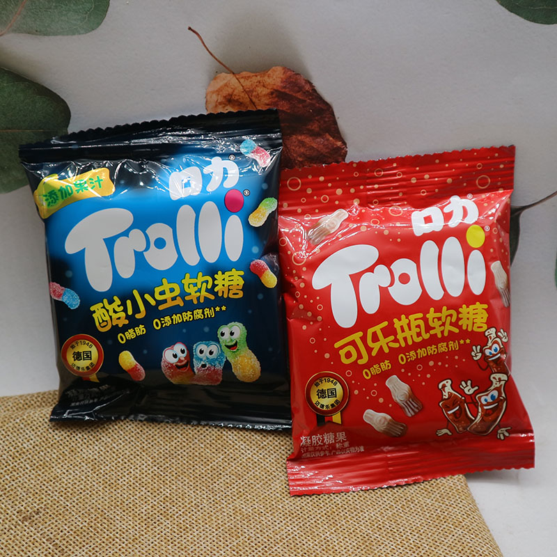 口力酸小虫软糖可乐瓶软糖散称独立小包装休闲零食250g包邮